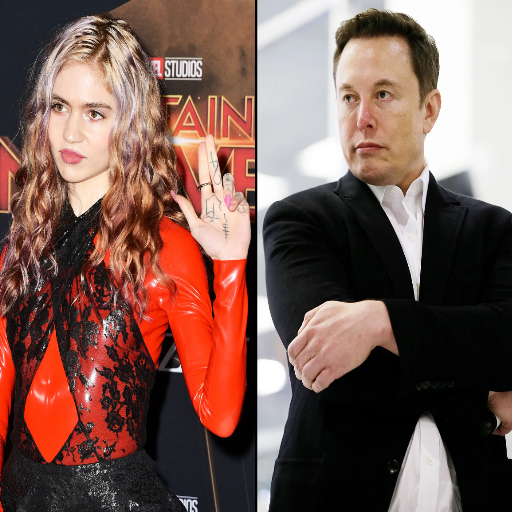 What is the nature of Elon Musk's relationship with Grimes?