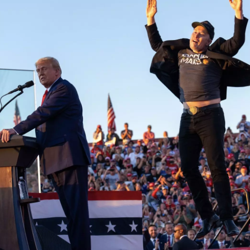 elon musk and trump dancing